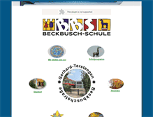 Tablet Screenshot of beckbuschschule.de